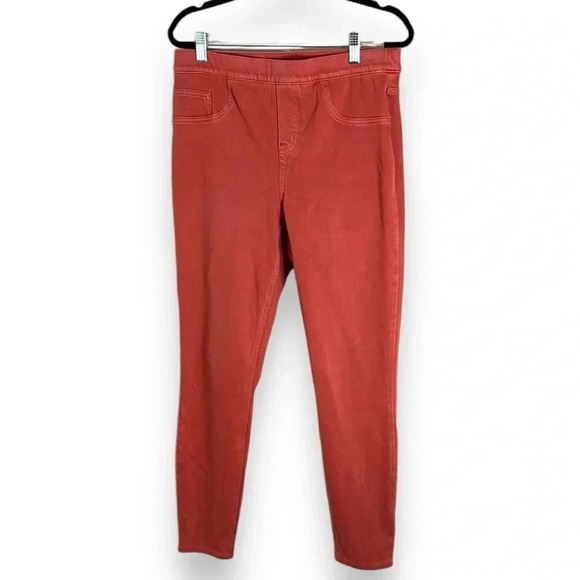 Spanx Jeanish Leggings Coral Size Large - Picture 1 of 6